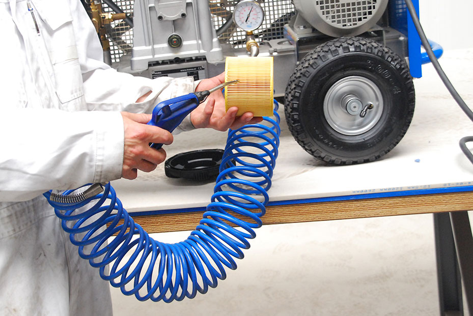 Luchtfilter (2012666) schoonmaken HAMA Spackspuit en Airless Machines